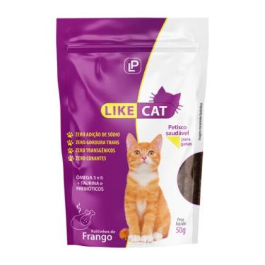 Imagem de Stick Like Cat Frango 50gr - Kit 2 Unidades - Petisco para Gato - Like
