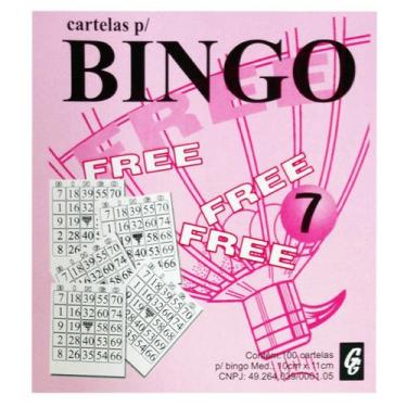 Imagem de Bingo Free Rosa 100 Folhas