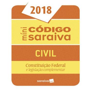 Imagem de Livro Minicodigo Saraiva - Civil - 2018 - 24 Ed