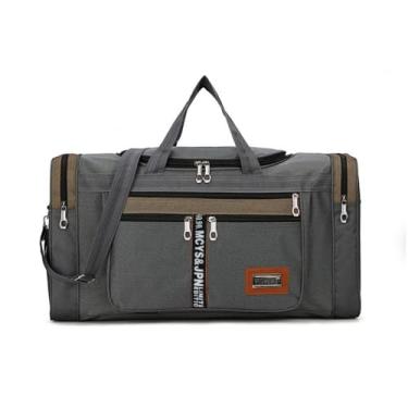 Imagem de Bolsa De Viagem Mala Grande De Mão Masculina Resistente Com Alça Transversal De Ombro Leve Academia Sacola Mochila Extra G - Zafin
