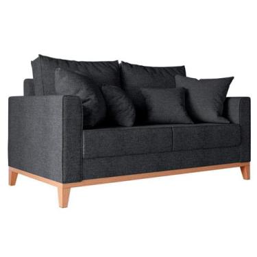 Imagem de Sofá Beny 2 Lugares Com Base de Madeira - Élpis Móveis - Móveis Roperi