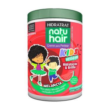Imagem de Creme para pentear Kids Melancia Natuhair 1KG Antifrizz Definição Volu