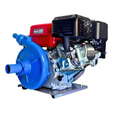Imagem de Motobomba Centrifuga Gasolina Branco 6,5 Cv 16.000 L/h Irrigação Gotej