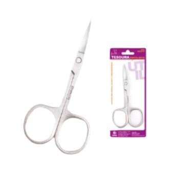 Imagem de Tesoura De Ponta Reta Para Unhas Em Aço Inox 4*9cm - TSB-01