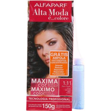 Imagem de Coloração Alta Moda 1.11 Ouro Negro Preto Azulado Alfaparf 150g