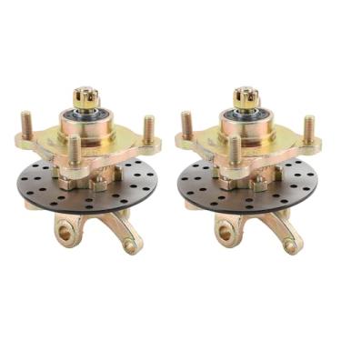 Imagem de Cubo do Eixo Articulação Direção, Kit de Diy de Metal para Carrinho de Golfe, Kart, vá Química Com Disco de Freio, Cubos de Rodas, Flanges, Eixos para ATV, UTV