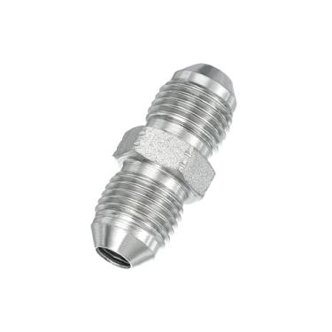 Imagem de PATIKIL Conectores de mamilo redutores hexagonais adaptador de tubo macho 1/5.1 cm alargador 37° JIC x 1/5.1 cm BSPT adaptador reto macho, adaptador de bico redutor de encaixe de tubulação, encaixe