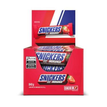 Imagem de SNICKERS Display 840g C/ 20x42g Sabores, Morango