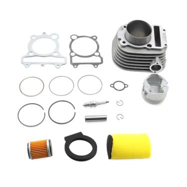 Imagem de MOFANS Kit de reconstrução de extremidade superior de 71 mm Anéis de pistão de cabeça de cilindro apto para Yamaha Timberwolf 250 1992 1993 1994 1995 1996 1997 1998 1999 2000 para 4BD-11310-01-00