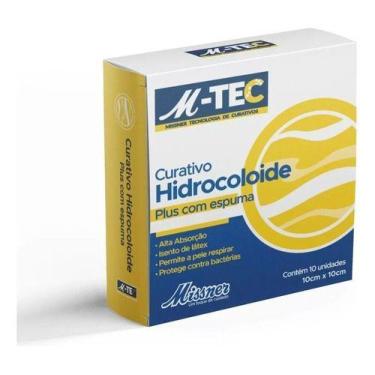 Imagem de Curativo Hidrocoloide C/ Espuma M-tec 10x10 Missner Cx 10uni