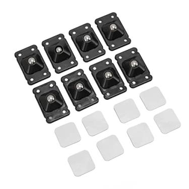 Imagem de Rodízios de Esferas de Plástico Autoadesivos Giratórios de 360 ​​graus Akozon Mini para Prateleiras de Armazenamento, Carrinhos de Rolamento e Organizadores - Conjunto de Rodas