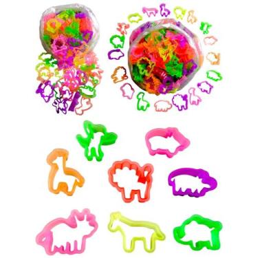 Imagem de 60 Cortador Forminha Safari Animais Massinha Modelar Biscoito Molde Le