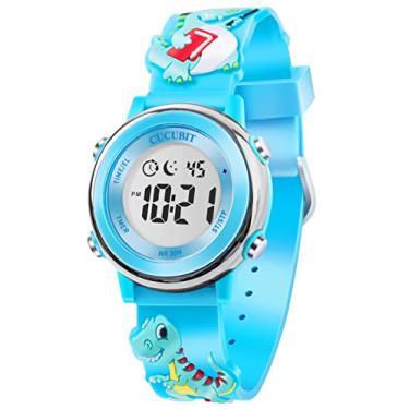 Imagem de Lembrete de relógio diário resistente à água para treinamento de penico - Bateria de longa duração para treinamento de vaso sanitário ferramenta de relógio para bebês e crianças, Azul