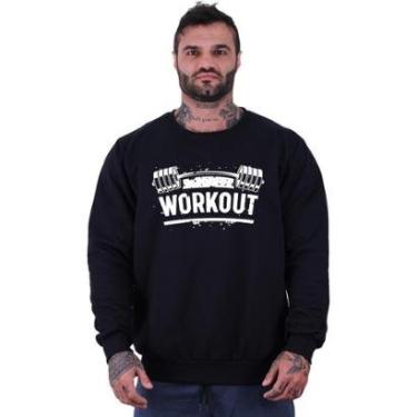 Imagem de Blusa Moletom Basic MXD Conceito Sem Touca Treino Fitness Inverno-Masculino
