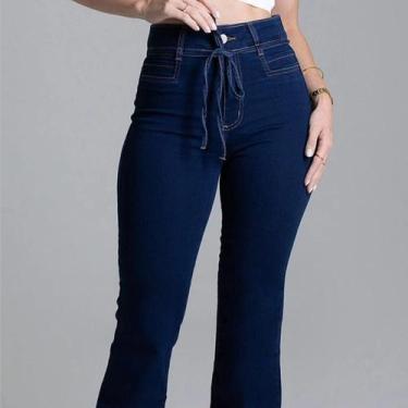 Imagem de Calça Jeans Feminina Fly Boot Cut Lycra Sawary Jeans 36 ao 46, 40