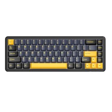 Imagem de ATTACK SHARK X65 HE Wired Rapid Trigger Magnetic Switch 65% Teclado mecânico para jogos,efeito Hall,RGB Hot Swap montado na parte superior, atuação ajustável,8KHZ para Win/Mac (Star Black)