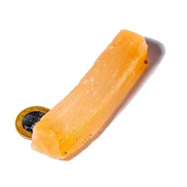 Imagem de Selenita Laranja Pedra Para Esoterismo 50 a 100g Tipo B - CristaisdeCu