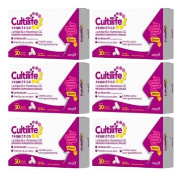 Imagem de 6Cx Cultilife Probiótico Airela De 30 Cápsulas Cada