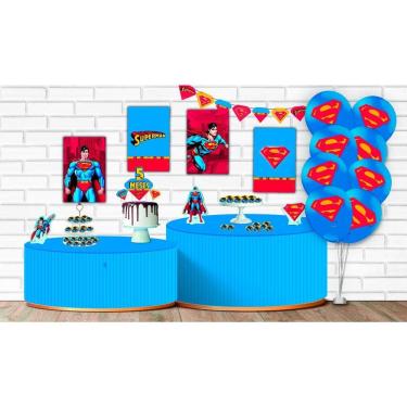 Imagem de Kit Festa Mêsversário Super Homem Geek Decorativo