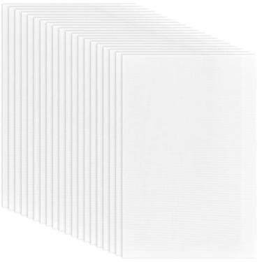 Imagem de CRASPIRE 20 peças Fursuit Eye Mesh White PVC Plastic Net 30 x 20 cm 0,5 mm Hole Waterproof Printable Mesh for Furries Cosplay DIY Craft Prop Making Sculpture Home Decor