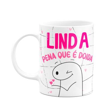 Imagem de Caneca Flork Amigas - Linda, pena que é doida