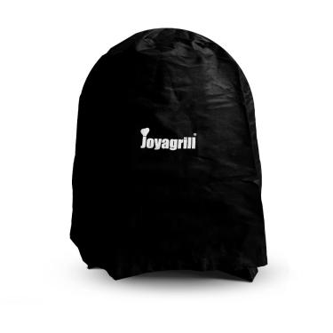 Imagem de Joyagrill Capa Para Defumador Vertical De 17-1/2" Área Externa, Churrasqueira Poliéster 600D Com Cordão Ajustável, À Prova D'Água, Anti-Uv, Resistente A Rasgos E Desbotamento, Preta
