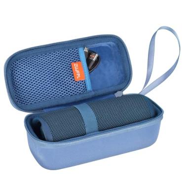 Imagem de ZUJFPL Capa Rígida De Eva Para Alto-Falante Bluetooth Portátil À Prova D'Água Jbl Flip 6, Fit 4, Bolsa Protetora Viagem Premium Transporte E Armazenamento (Azul)
