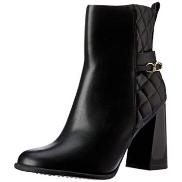 Imagem de Bota Cano Curto Vizzano Matelassê Salto Alto Feminina - Preto - 33