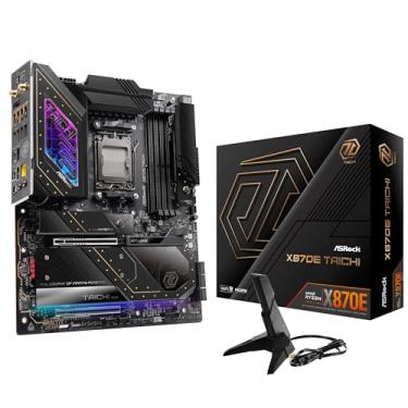 Imagem de ASRock AMD X870E Taichi Ryzen Socket AM5 X870 Dual Channel DDR5 DIMMs 256 GB 8200 EATX Placa-mãe M.2 LED WiFi 7