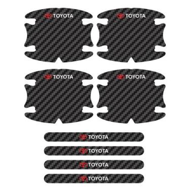 Imagem de Jogo Adesivos Protetor de Maçaneta Decorativo Carbono - SPORTINOX, TOY