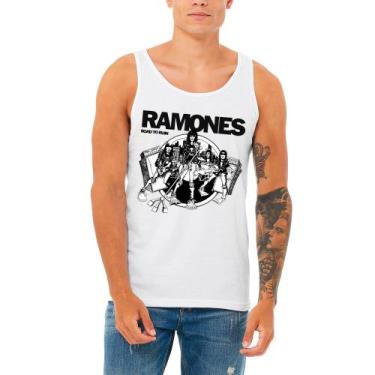 Imagem de Camiseta regata Ramones road to ruin, exclusiva unissex - LADO B ROCK 