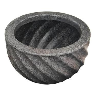 Imagem de Vaso Bacia Suculentas Em Polietileno Cor Pedra Leve Resistente - Plant