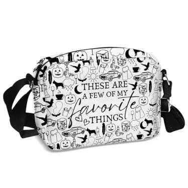 Imagem de MAOFAED Bolsa tiracolo Dark Romance para amantes de livros, presente para leitores de romance, These Are A Few of My Favorite Things (few thing crow)