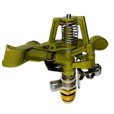 Imagem de Chusui 0 ° -360 ° Kirsite Padrão Ajustável Chuva Pássaro Jardim Aspersor de Impacto Gramado Agrícola Spray de Latão 4 'Bocal 10-15m Distância da Água CX