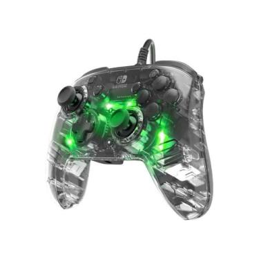 Imagem de Afterglow Deluxe+ Controlador de jogos com fio LED - Licenciado pela Nintendo para Switch e OLED - RGB Hue Color Lights - Veja através do Gamepad Controller - Jack de 3,5 mm - Botões de Paddle Dual - Paddle [Video Game]
