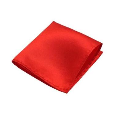 Imagem de Lenço de Bolso Masculino Vintage - Quadrado, Sólido e para Padrinhos d