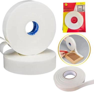 Imagem de Fita Adesiva Dupla Face Espuma Uso Geral 1,8cm x 3m - Hxt