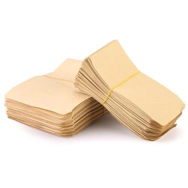 Imagem de 100 envelopes de sementes 6 x 10 cm pequenos pacotes de sementes de papel kraft para armazenar sementes, ervas, miçangas, mini itens, lembrancinhas de casamento, suprimentos de jardim a granel