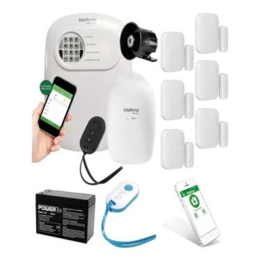 Imagem de Kit Alarme Anm 24 Net 6 Sensores S/f E Modulo De Choque - INTELBRAS