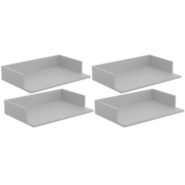 Imagem de Kit 04 Suportes Suspensos Para Micro-ondas Forno 60x40 Cm Class L03 Cinza - Lyam