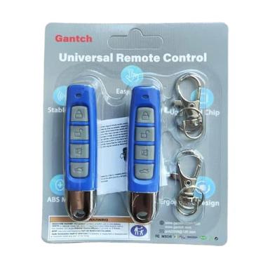 Imagem de Twins Kit2 Universal 4 Botões Clonagem Alarmes Sem Fio Controle Remoto Substituição Portão Elétrico 433,92 MHz para Porta de Garagem de Carro Portas Rolantes Fechadura Claraboia (Preto-Azul) (Cadeado
