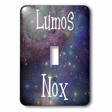 Imagem de 3dRose LLC lsp_123128_1 Lumosm Noxm Significado Lightm Darkm Nightm Darknessm On or Offm Starry Sky Space Stars Galaxies Interruptor de Alternância Simples
