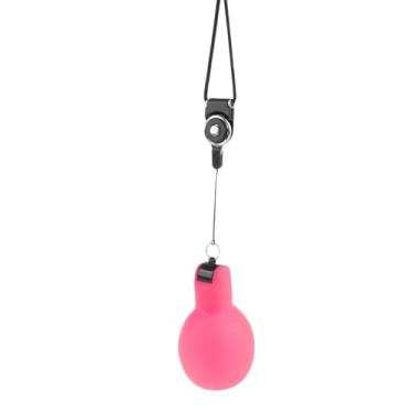 Imagem de Aymzbd Apito de aperto manual com cordão Apito esportivo portátil para trekking Futebol interno e externo, Rosa
