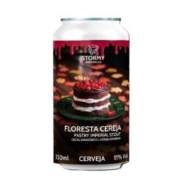 Imagem de Cerveja Stormy Floresta Cereja Imperial Pastry Stout Lata 350ml