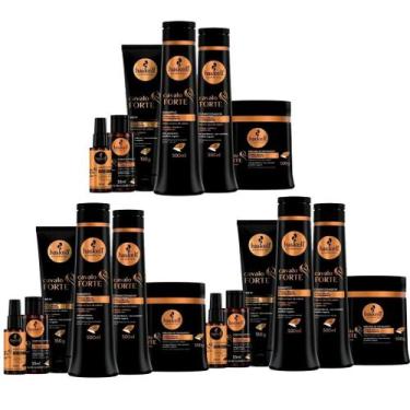 Imagem de Combo Haskell Cavalo Forte 500ml 6 Itens 3 Kits Completos