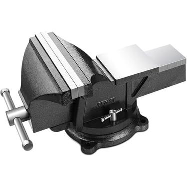 Imagem de Morsa Bech Heavy Duty Para Workbech, Largura Da Mandíbula De 9,8 Ich, Abertura Da Mandíbula De 7,5 Ich, Morsa De Mesa Utilitária Com Base Giratória De 360°, Black