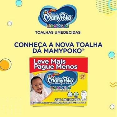 Imagem de Lenço Umedecido Mamypoko Dia & Noite Em Pacote 200 Unidades