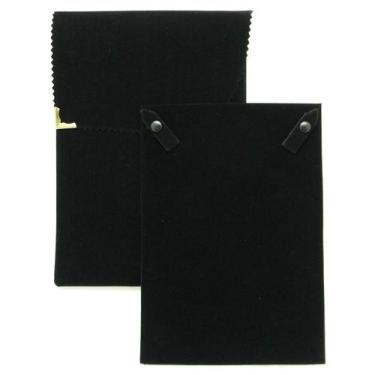 Imagem de Envelope Veludo Grande para Colar - Rei Dos Estojos, Preto