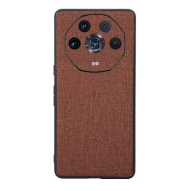 Imagem de Capas Compatível com Huawei Honor Magic 4 Ultimate,Design de padrão de tela,Pproteção completa de 360°,Pplástico macio,Proteção contra queda-Brown