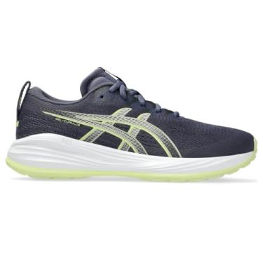 Imagem de ASICS Tênis de corrida infantil Gel-Cumulus 27 GS, Nevoeiro índigo/amarelo lúcido, 16